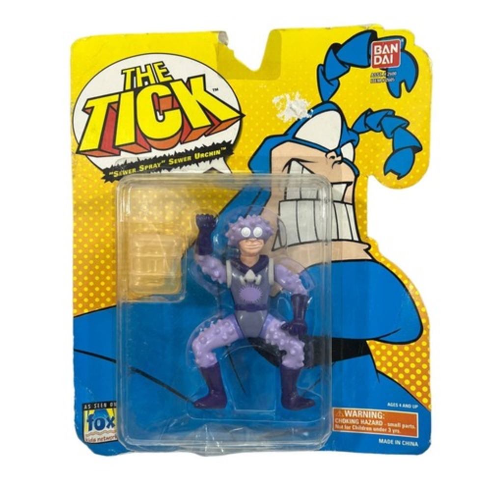 The Tick Sewer Spray Urchin Action‎ Figure NOS Sealed Bandai 1995
